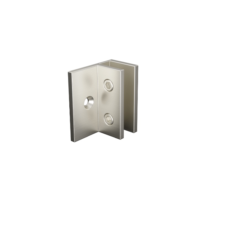 Purity NiKL Offset Wall Bracket Brushed Nickel Auswide Frameless