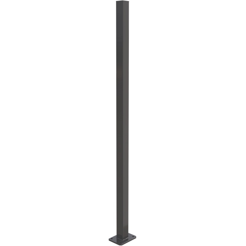 Six Star – 1300mm Post Base Plated – Monument - Auswide Frameless