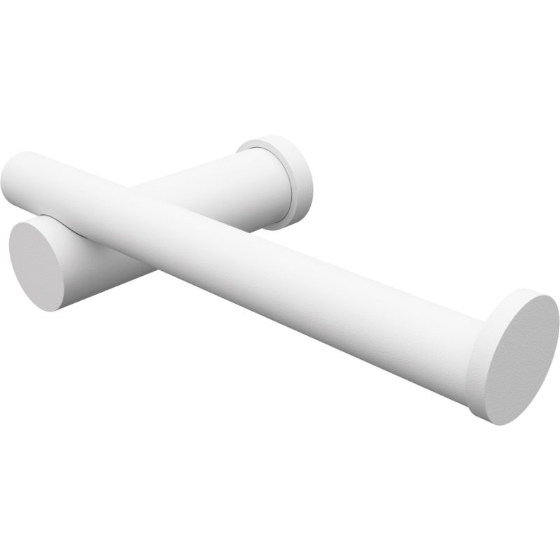 PILLAR Toilet Roll Holder Matt White Auswide Frameless